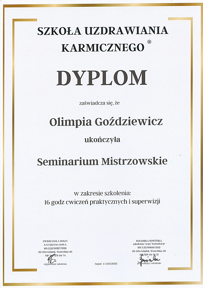 dyplom uzdrawianie karmiczne1